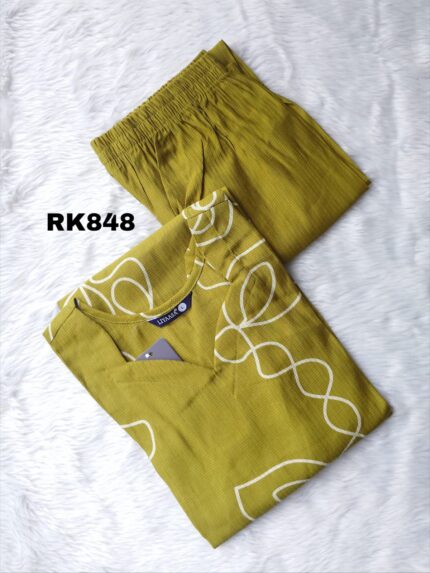 PREMIUM BERLIN SILK KURTI SET -RK848