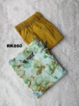 LINEN FLORAL PRINT CO-ORD SET -RK860