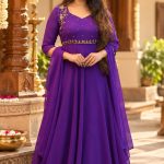 GEORGETTE A-LINE ANARKALI MAXI WITH DUPPATTA