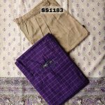 Butter Silk salwar Set with Madhubani Linen Cotton Dupatta-SS1183