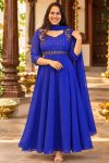 GEORGETTE A-LINE ANARKALI MAXI WITH DUPPATTA