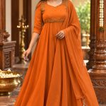 GEORGETTE A-LINE ANARKALI MAXI WITH DUPPATTA