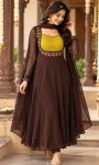 GEORGETTE A-LINE ANARKALI MAXI WITH DUPPATTA -BA106