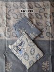 Heritage Leaf Hand-Block Print Salwar Set - SS1135
