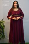 GEORGETTE A-LINE ANARKALI MAXI WITH DUPPATTA