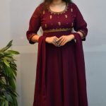 GEORGETTE A-LINE ANARKALI MAXI WITH DUPPATTA