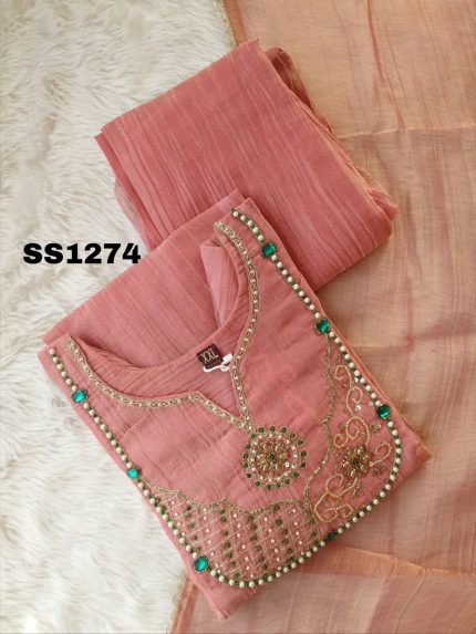 SALSA Crushed Tissue Silk salwar Set-SS1274
