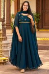 GEORGETTE A-LINE ANARKALI MAXI WITH DUPPATTA