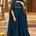 GEORGETTE A-LINE ANARKALI MAXI WITH DUPPATTA