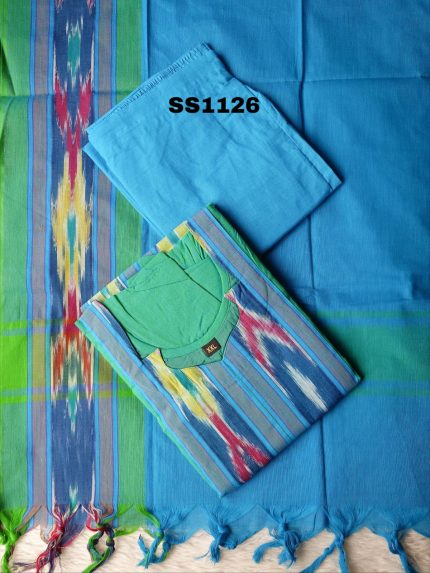 PREMIUM POCHAMPALLY COTTON SALWAR SET-SS1126