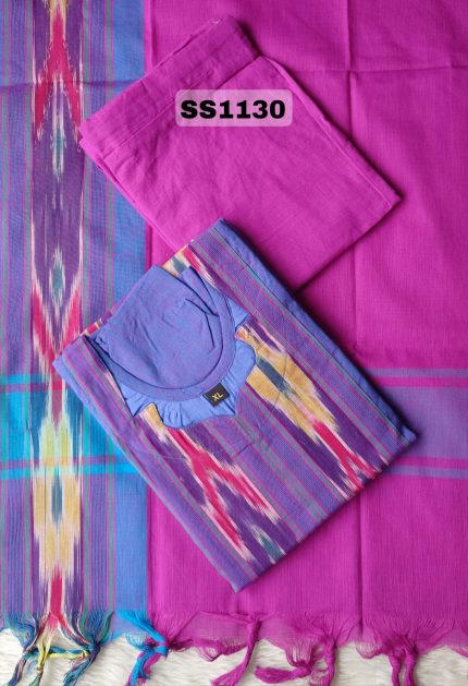 PREMIUM POCHAMPALLY COTTON SALWAR SET-SS1130