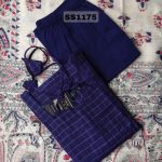 Butter Silk salwar Set with Madhubani Linen Cotton Dupatta-SS1175