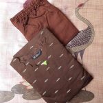 RAW SILK KURTI WITH KALAMKARI DUPATTA -SS1291