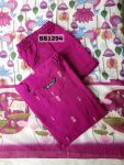 RAW SILK KURTI WITH KALAMKARI DUPATTA -SS1294